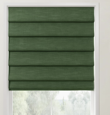 Permanent Pleated Roman shade